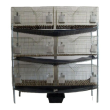 Indoor-Klappkäfig für kommerzielle Kaninchenrassen Lapin Farm mit montiertem Regal für den Heimgebrauch